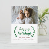 Carte de vœux Joyeuses Fêtes (Debout devant)