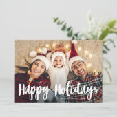 carte de voeux joyeuses fêtes avec un script amusa (Debout devant)