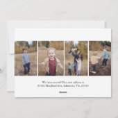 Carte de vœux Joyeuses Fêtes Blue 5 avec texte (Dos)