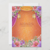 Carte de voeux Joyeuses Fêtes Diwali Lampes Lumièr (Dos)