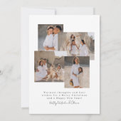 Carte de voeux Joyeuses Fêtes écriture moderne min (Dos)