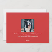 Carte de vœux Joyeuses Fêtes photo intégrale simpl (Dos)