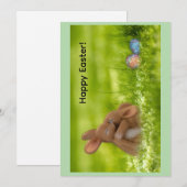 Carte de vœux Joyeuses Pâques (Devant / Derrière)