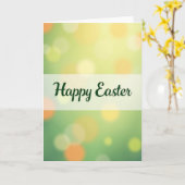 Carte de vœux Joyeuses Pâques (Fleur jaune)