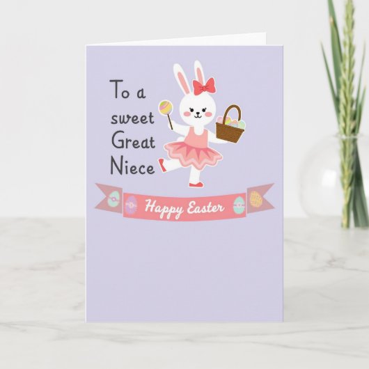 Carte de vœux Joyeuses Pâques Bunny (Devant)