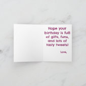 Carte de vœux Joyeux Anniversaire (Intérieur)