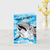 Carte de voeux : Joyeux anniversaire (Fleur jaune)