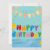 Carte de vœux Joyeux Anniversaire (Devant)