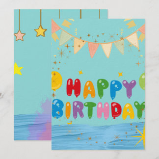 Carte de vœux Joyeux Anniversaire