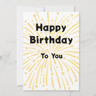 Carte de vœux Joyeux Anniversaire