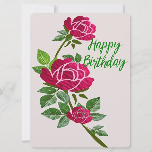 Carte de vœux Joyeux Anniversaire (Devant)