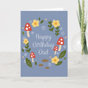 Carte de vœux Joyeux Anniversaire Papa Couronne de