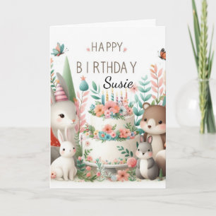 Carte de vœux Joyeux Anniversaire Petite-fille Ché