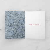 CARTE DE VOEUX "JOYEUX ANNIVERSAIRE" WILLIAM MORRI (Intérieur)