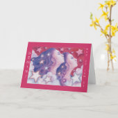 Carte de voeux 'Joyeux anniversaire' Zodiac Gemini (Fleur jaune)