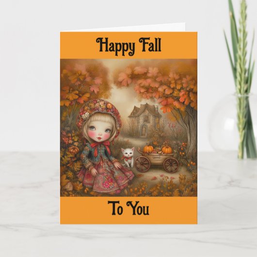 Carte de vœux Joyeux Automne (Devant)