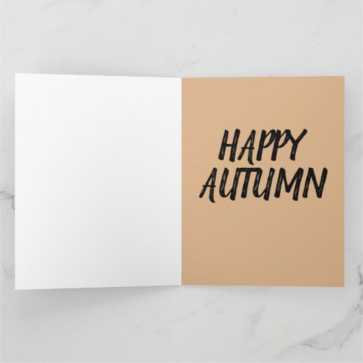 CARTE DE VOEUX JOYEUX AUTOMNE (Intérieur)