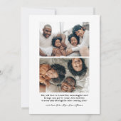 Carte de Vœux Joyeux | Carte de Fêtes Moderne avec (Dos)