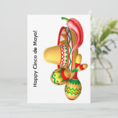 Carte de vœux Joyeux Cinco de Mayo (Debout devant)