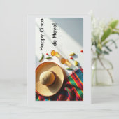 Carte de vœux Joyeux Cinco de Mayo (Debout devant)