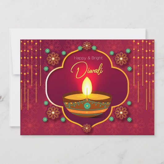 Carte de vœux Joyeux Diwali (Devant)