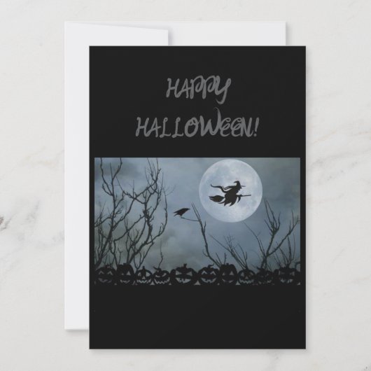 Carte de vœux Joyeux Halloween (Devant)