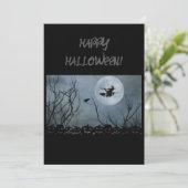 Carte de vœux Joyeux Halloween (Debout devant)