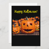 Carte de vœux joyeux Halloween (Devant / Derrière)