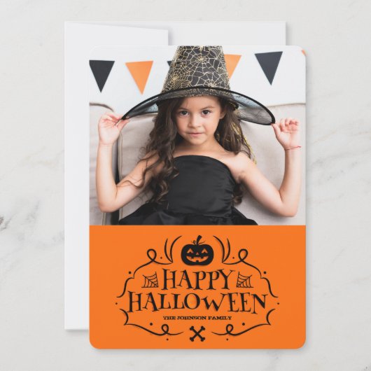 Carte de vœux Joyeux Halloween (Devant)