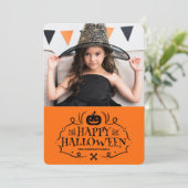 Carte de vœux Joyeux Halloween (Debout devant)