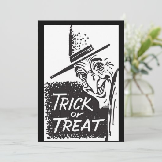 Carte de vœux joyeux Halloween (Debout devant)