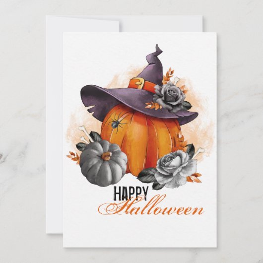 Carte de vœux Joyeux Halloween (Devant)