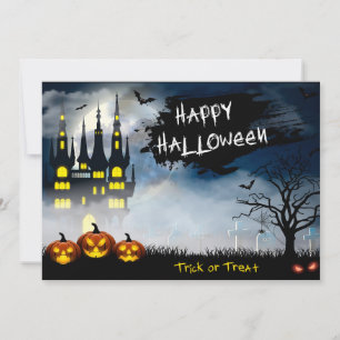 Carte de vœux joyeux Halloween