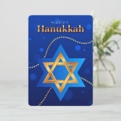 Carte de vœux joyeux Hanukkah (Debout devant)