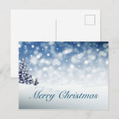 Carte de vœux Joyeux Noël (Devant / Derrière)