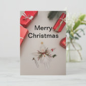 Carte de vœux Joyeux Noël (Debout devant)