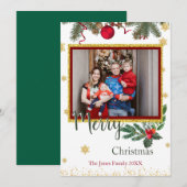 Carte de voeux Joyeux Noël (Devant / Derrière)