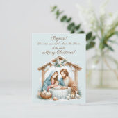 Carte de vœux joyeux Noël (Debout devant)