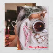 Carte de voeux Joyeux Noël (Devant / Derrière)