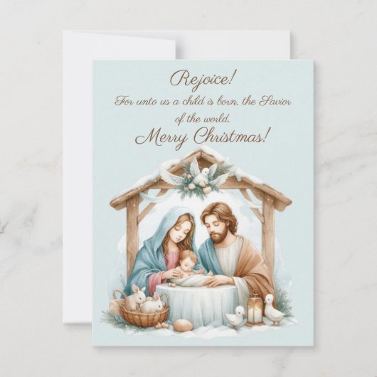 Carte de vœux joyeux Noël (Devant)
