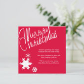 Carte de voeux Joyeux Noël (Debout devant)