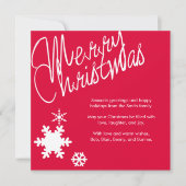 Carte de voeux Joyeux Noël (Devant)