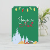 Carte de voeux JOYEUX NOEL (Debout devant)