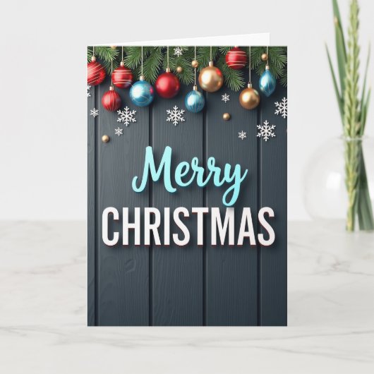 Carte de vœux Joyeux Noël (Devant)