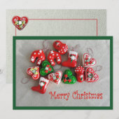 Carte de voeux Joyeux Noël (Devant / Derrière)