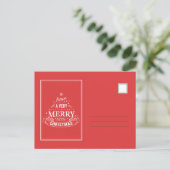 Carte de vœux Joyeux Noël (Debout devant)