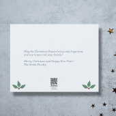 Carte de Voeux Joyeux Noël - Bouvreuil et Neige