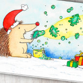 Carte de vœux Joyeux Noël Bulles par N. Janes