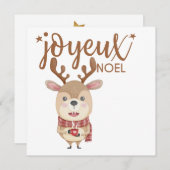 Carte de voeux Joyeux Noel, Joyeux Noël (Devant / Derrière)