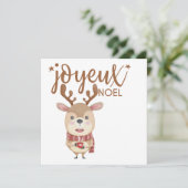 Carte de voeux Joyeux Noel, Joyeux Noël (Debout devant)